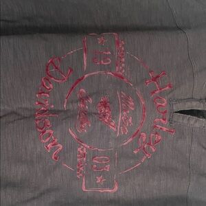 Harley-Davidson Charcoal tank with Crimson Emblem